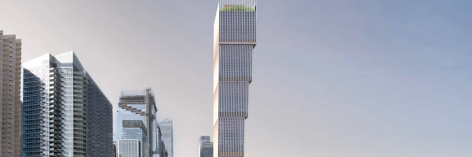 Adjaye Associates пропонує побудувати перевернутий надвисокий хмарочос в Нью-Йорку