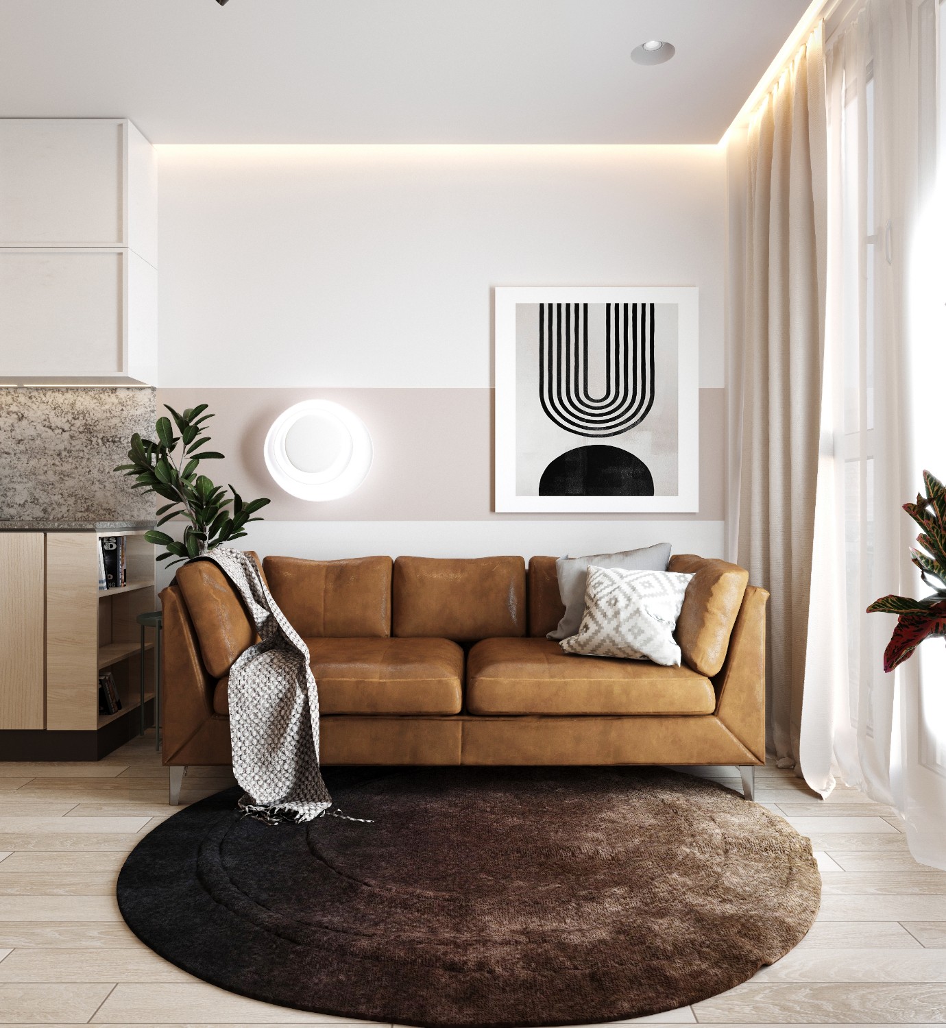 Дизайн интерьеров гостиной может быть разным на объектах, однако их всех объединяет удобное место для отдыха и, конечно, телевизор.